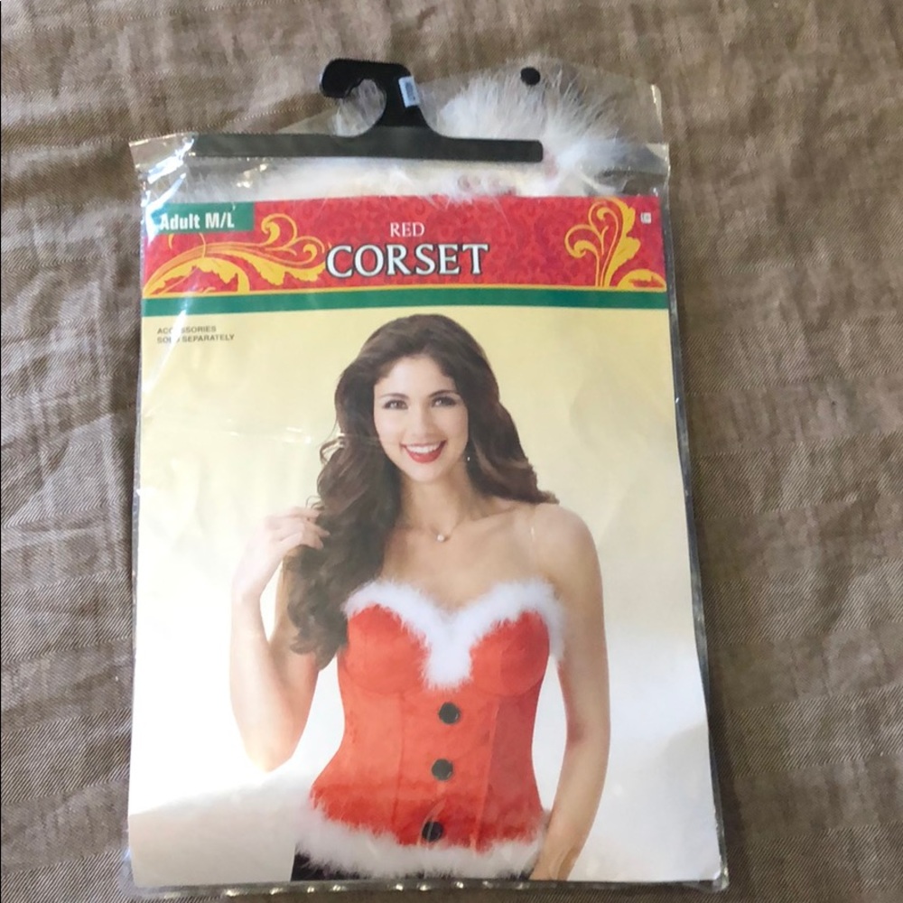 Red Santa Corset & Santa Boot Cuffs